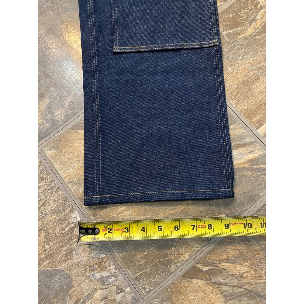 Carhartt Logger Dungarees Men 34x30 Blue NEW Double Front B07 DNM Work Pants - Picture 10 of 10